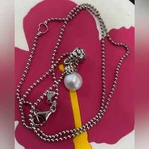 LAGOS 925 Luna Pearl Caviar Beaded Necklace, Adjustable Chain